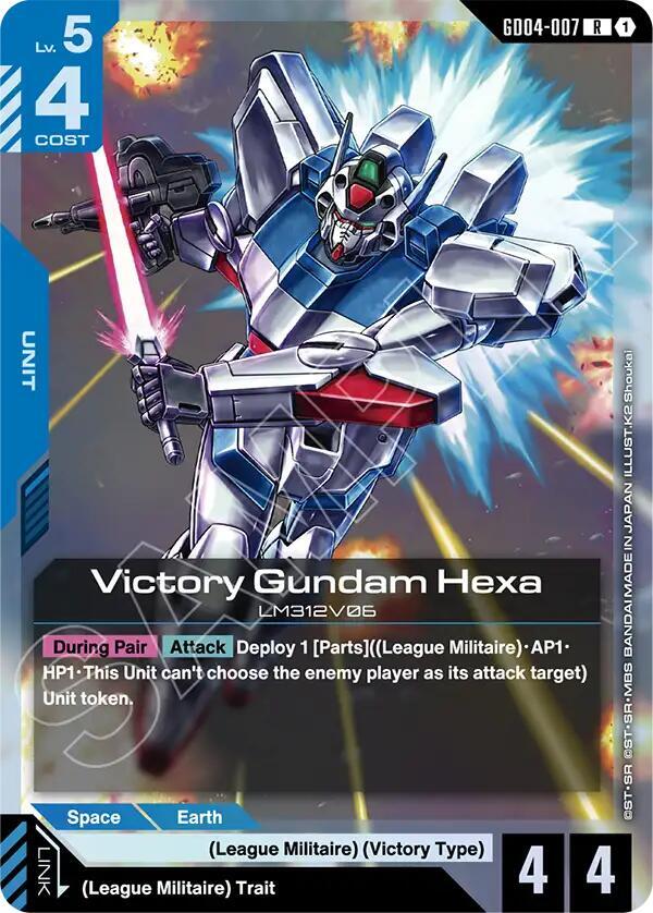 Victory Gundam Hexa GD04-007 Gundam card