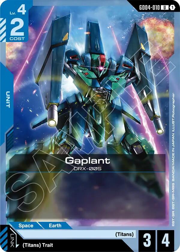 Gaplant GD04-010 Gundam card