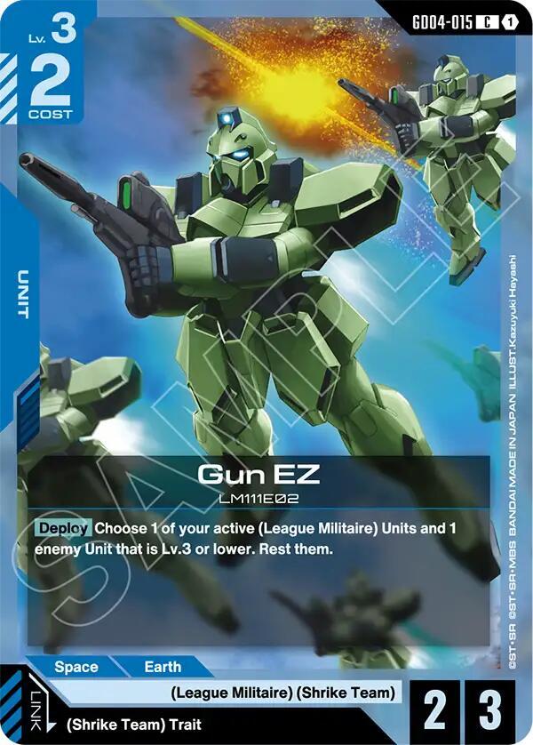 Gun EZ GD04-015 Gundam card