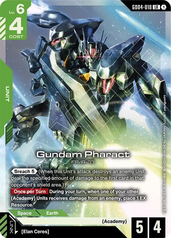 Gundam Pharact GD04-018 Gundam card