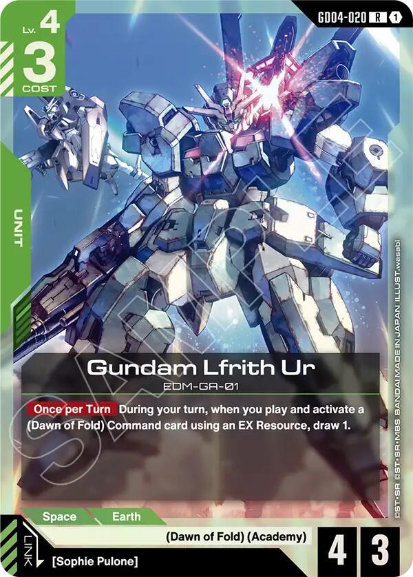 Gundam Lfrith Ur GD04-020 Gundam card