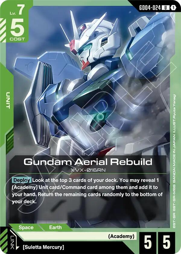 Gundam Aerial Rebuild GD04-024 Gundam card