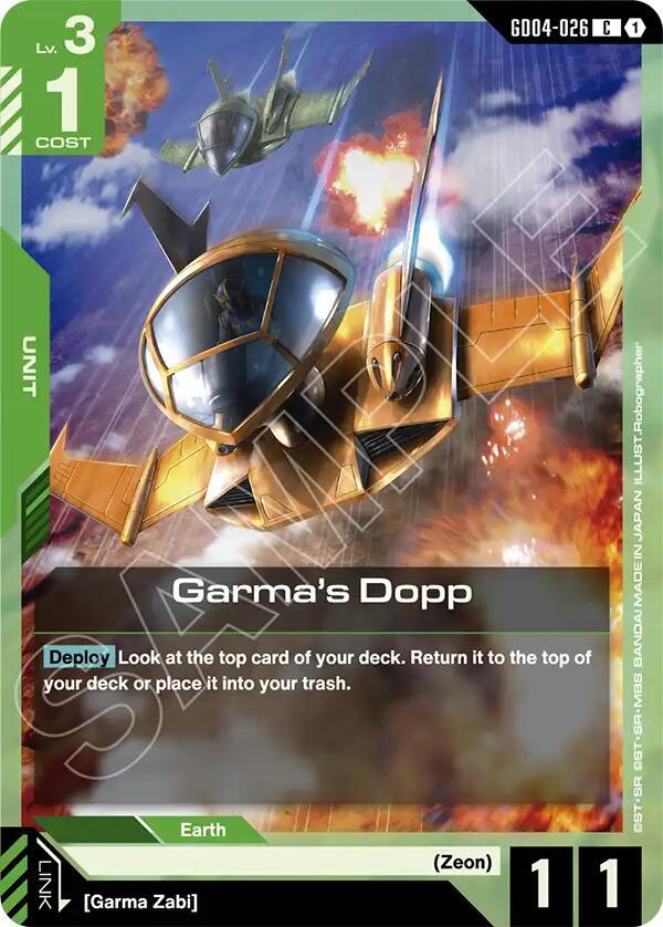 Garma's Dopp GD04-026 Gundam card