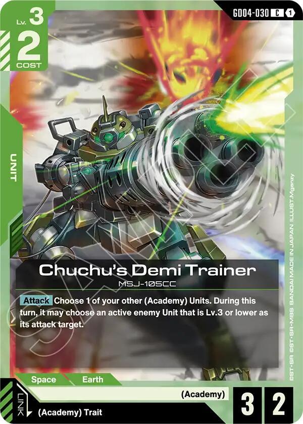 Chuchu's Demi Trainer GD04-030 Gundam card