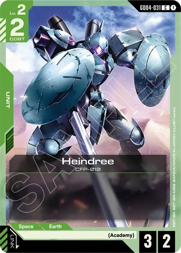 Heindree GD04-031 Gundam card
