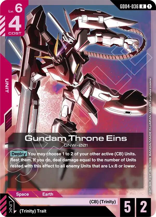 Gundam Throne Eins GD04-036 Gundam card