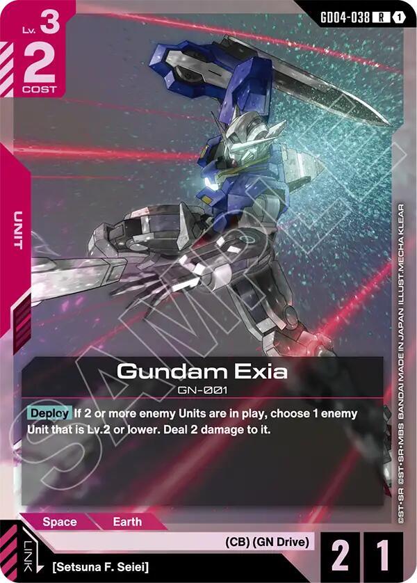 Gundam Exia GD04-038 Gundam card