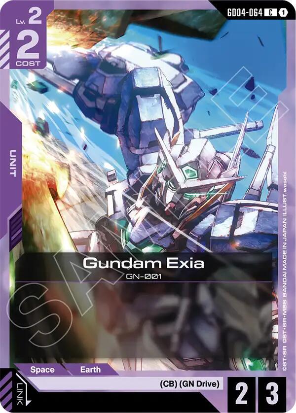 Gundam Exia GD04-064 Gundam card