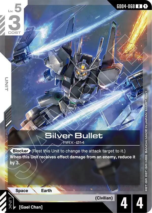 Silver Bullet GD04-068 Gundam card