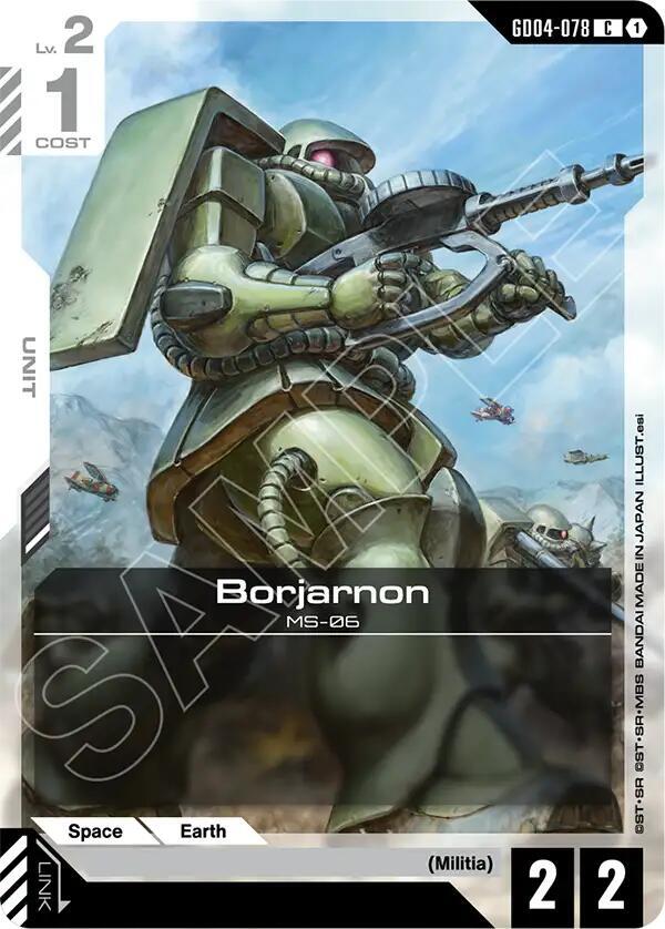 Borjarnon GD04-078 Gundam card