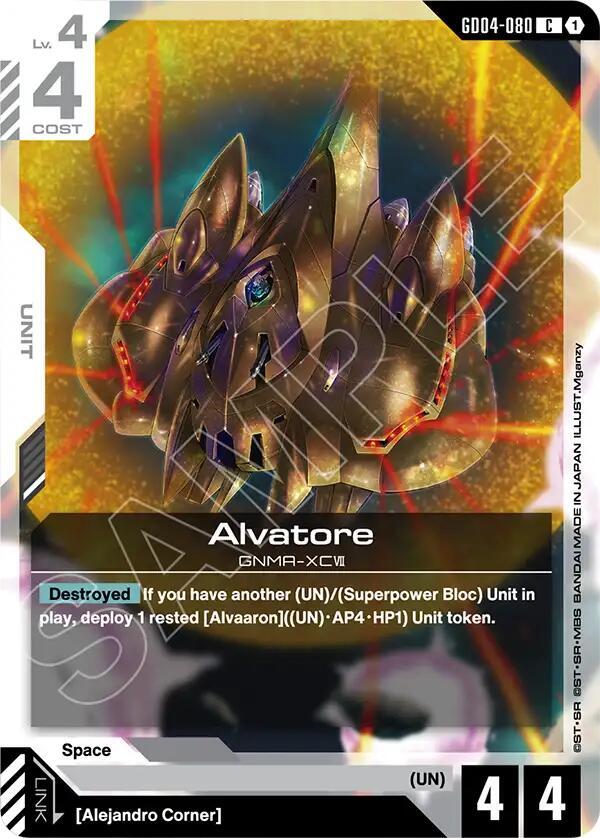 Alvatore GD04-080 Gundam card