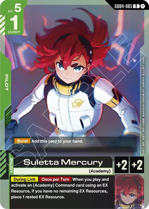 Suletta Mercury GD04-085 Gundam card