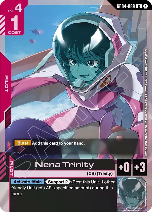 Nena Trinity GD04-089 Gundam card
