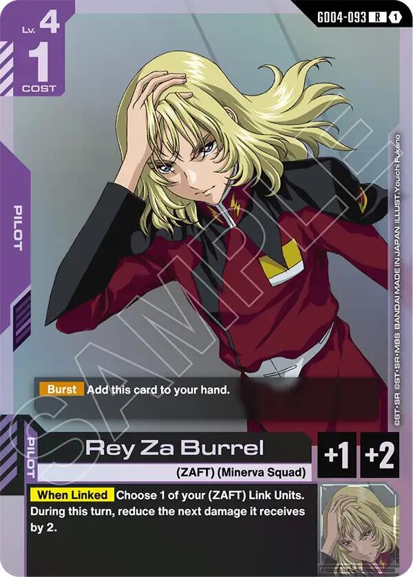 Rey Za Burrel GD04-093 Gundam card