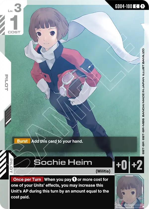 Sochie Heim GD04-100 Gundam card