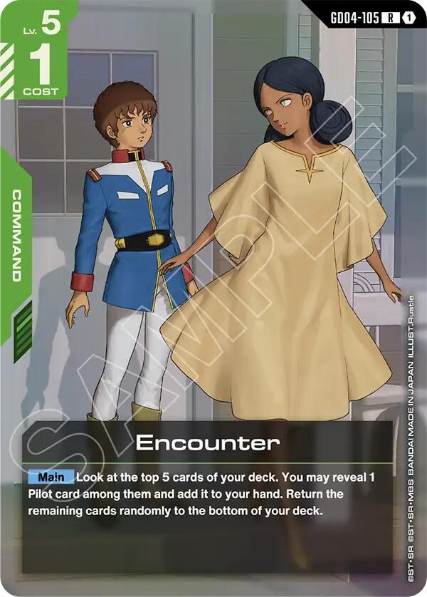 Encounter GD04-105 Gundam card