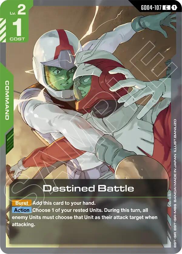 Destined Battle GD04-107 Gundam card