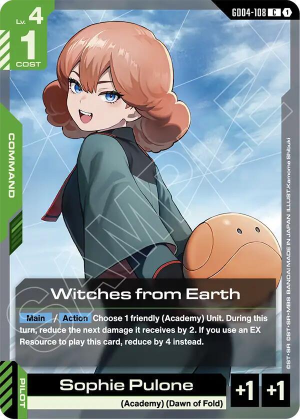 Witches from Earth GD04-108 Gundam card