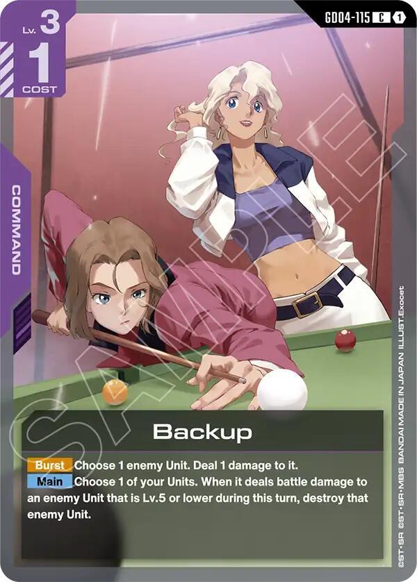 Backup GD04-115 Gundam card