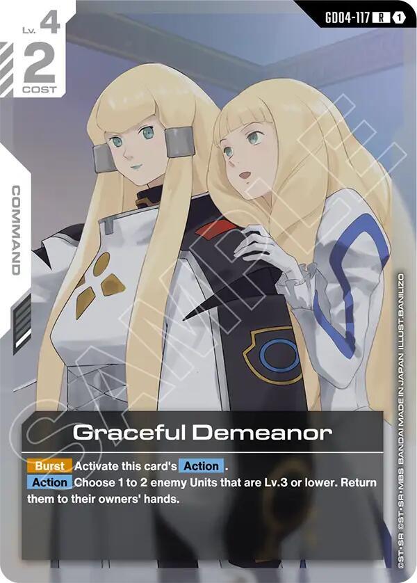 Graceful Demeanor GD04-117 Gundam card