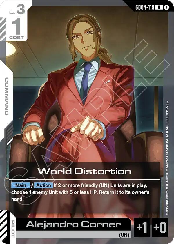 World Distortion GD04-118 Gundam card