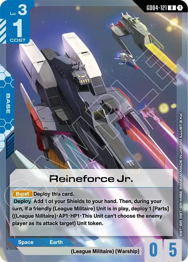 Reineforce Jr. GD04-121 Gundam card