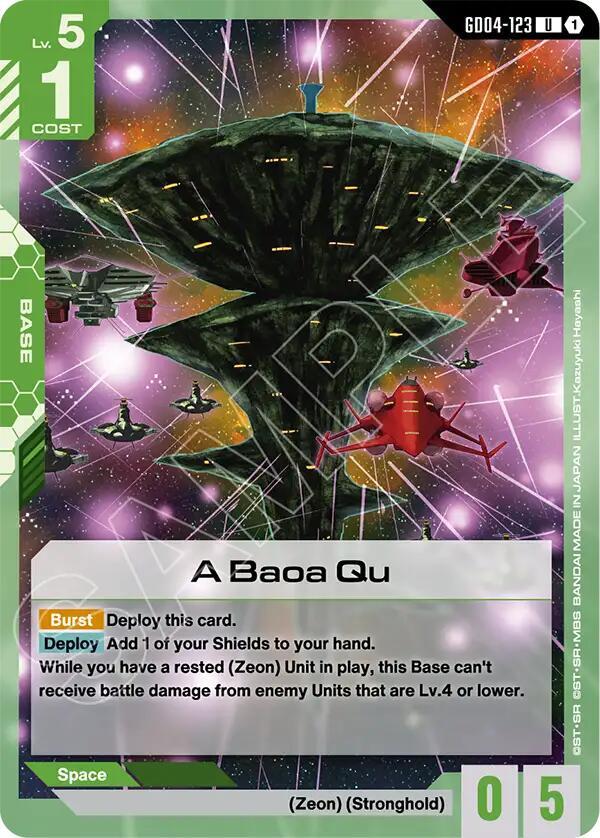 A Baoa Qu GD04-123 Gundam card