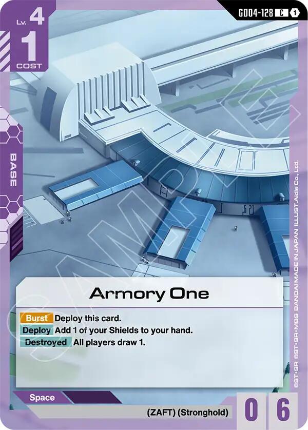 Armory One GD04-128 Gundam card