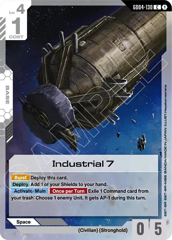 Industrial 7 GD04-130 Gundam card