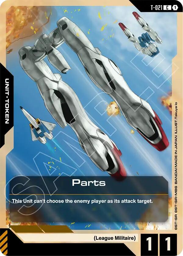 Parts T-021 Gundam card