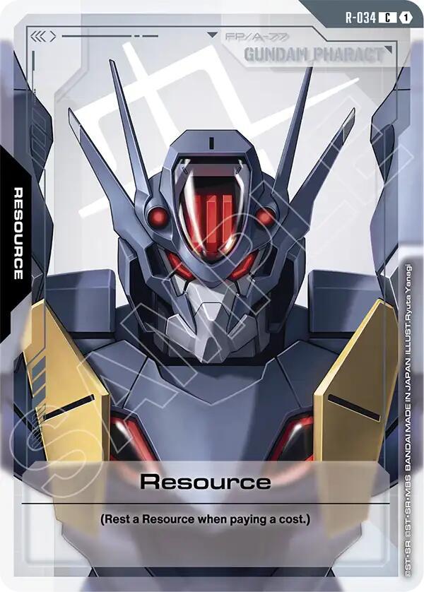 Resource R-034 Gundam card