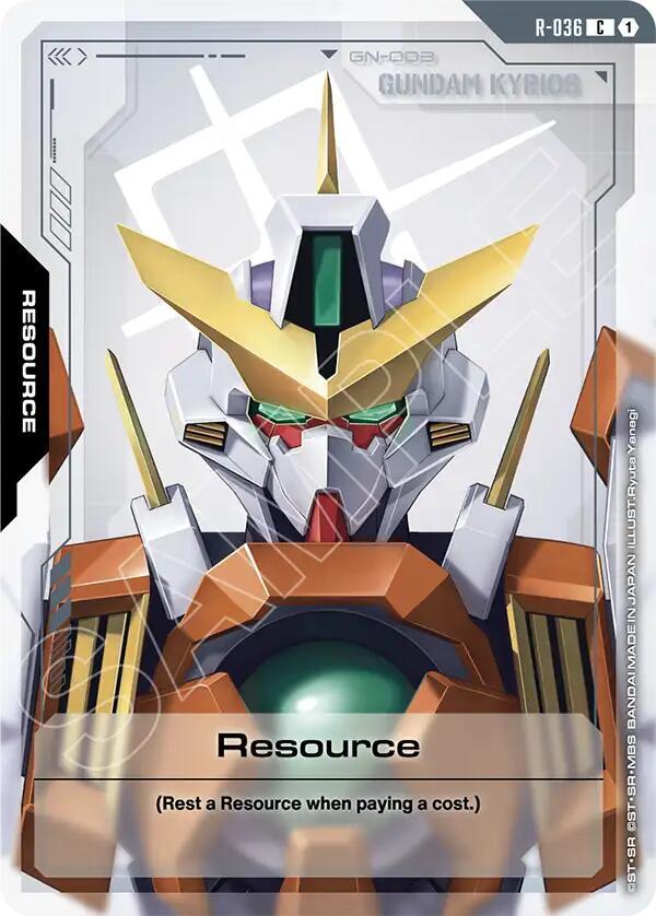 Resource R-036 Gundam card