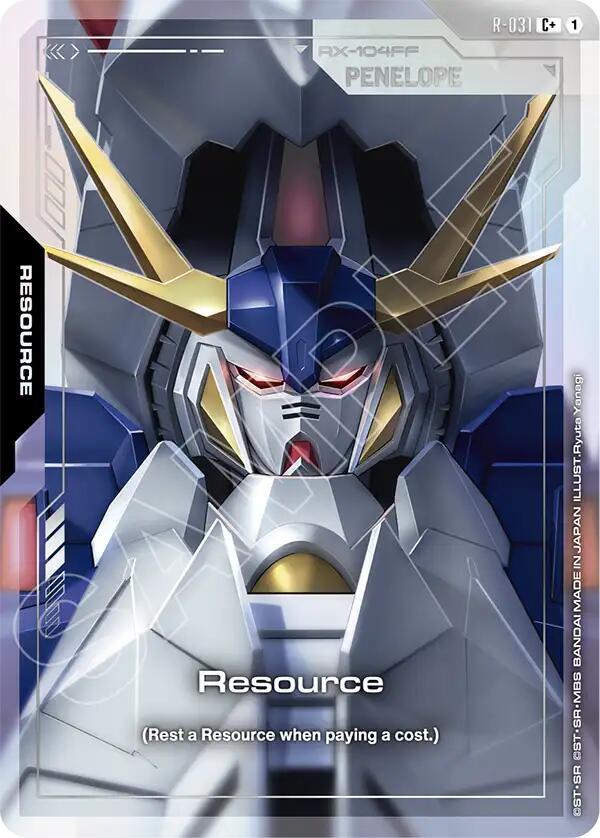 Resource R-031 C+ Gundam card