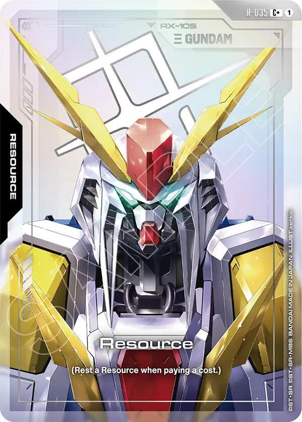 Resource R-035 C+ Gundam card
