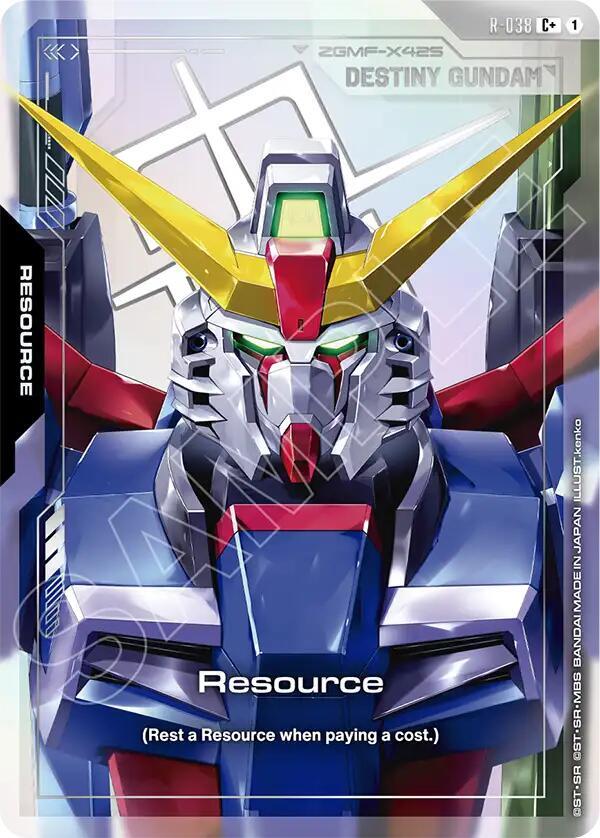 Resource R-038 C+ Gundam card