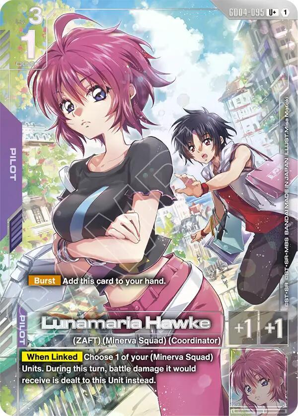 Lunamaria Hawke GD04-095 U+ Gundam card