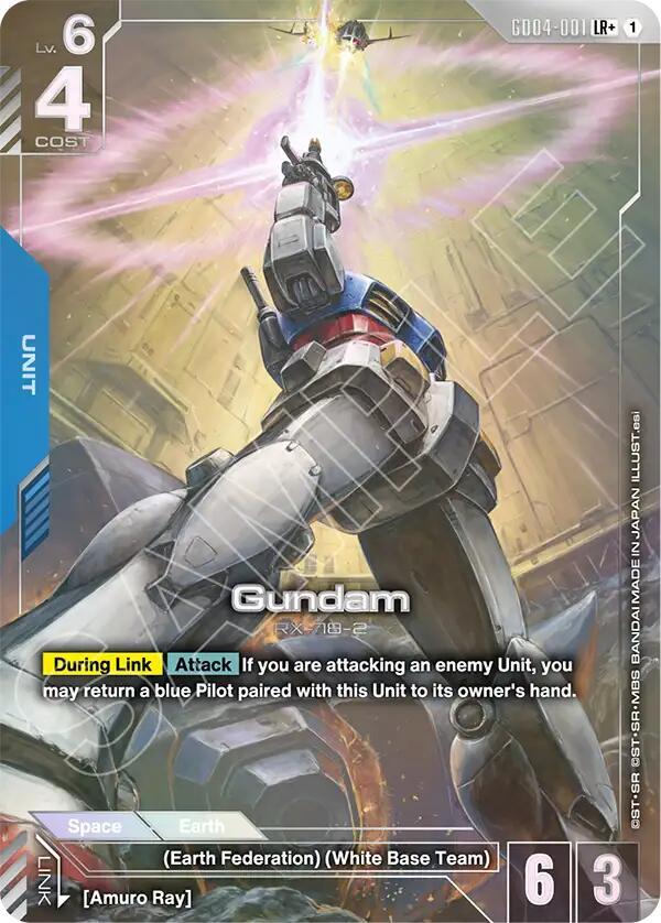 Gundam GD04-001 LR+ Gundam card