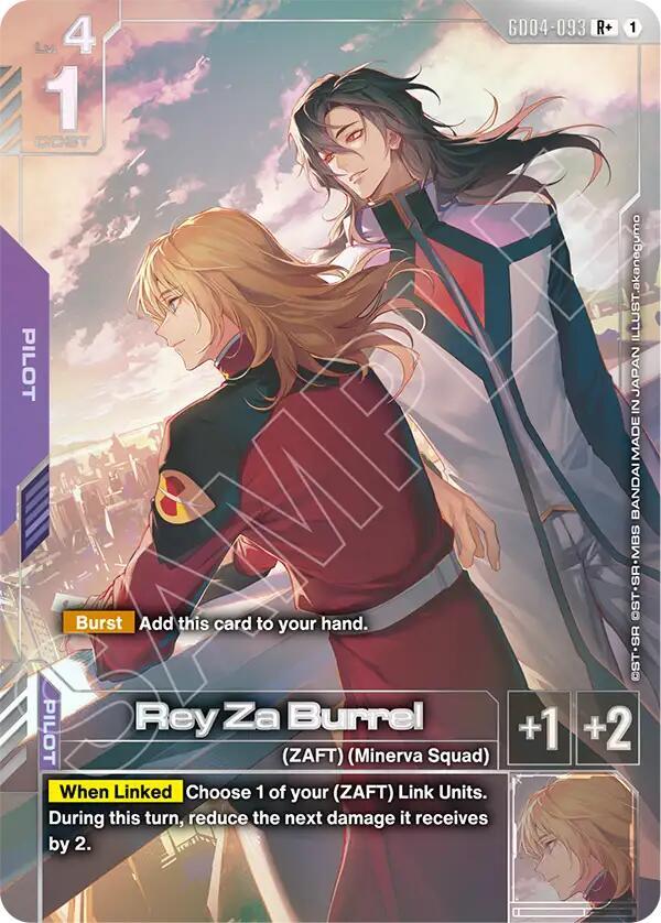 Rey Za Burrel GD04-093 R+ Gundam card