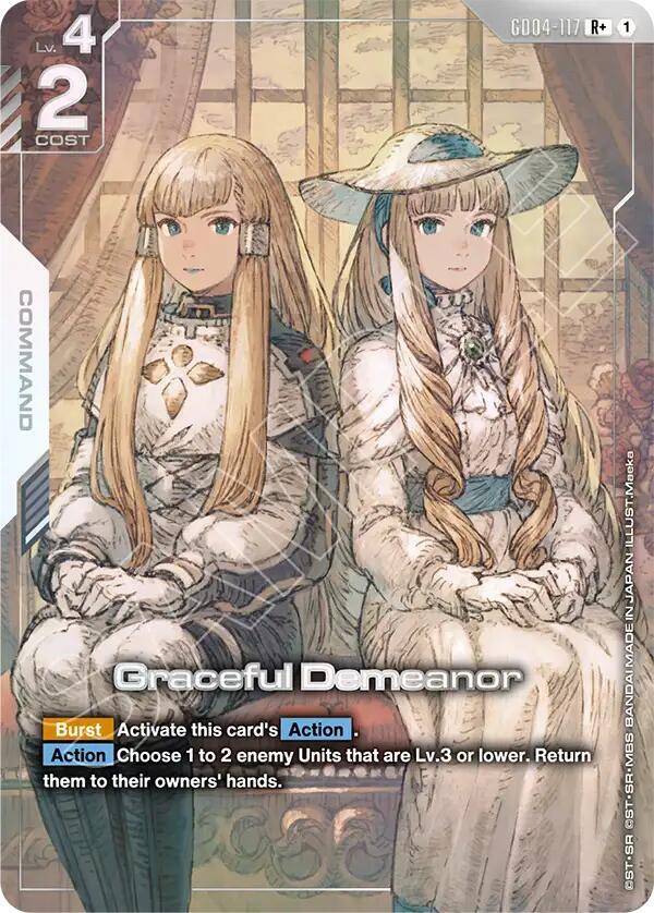 Graceful Demeanor GD04-117 R+ Gundam card