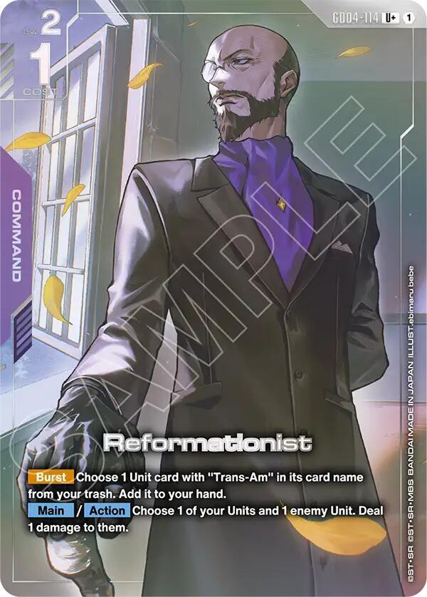 Reformationist GD04-114 U+ Gundam card