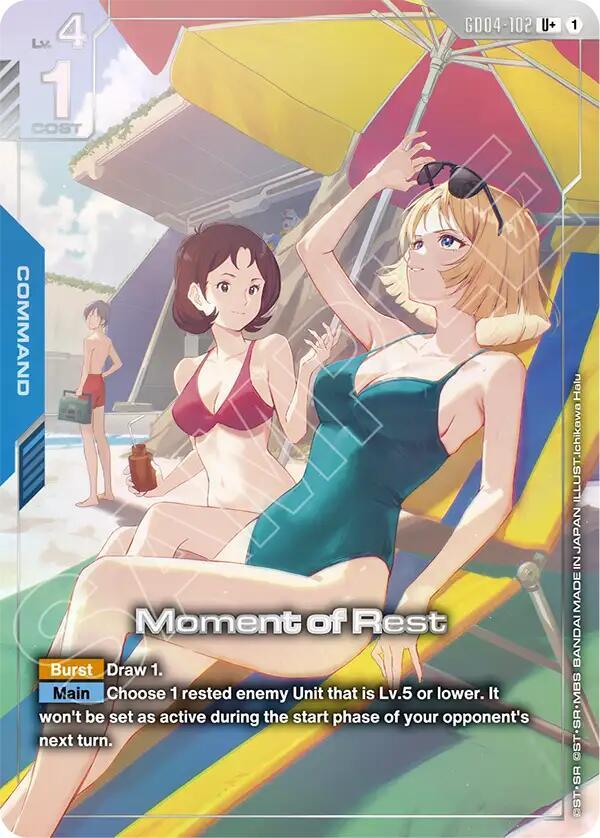 Moment of Rest GD04-102 U+ Gundam card