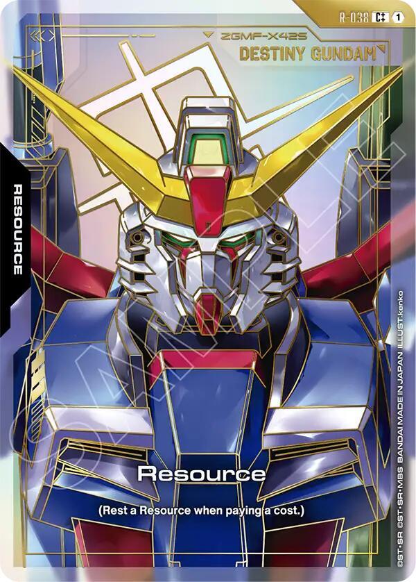 Resource R-038 C++ Gundam card