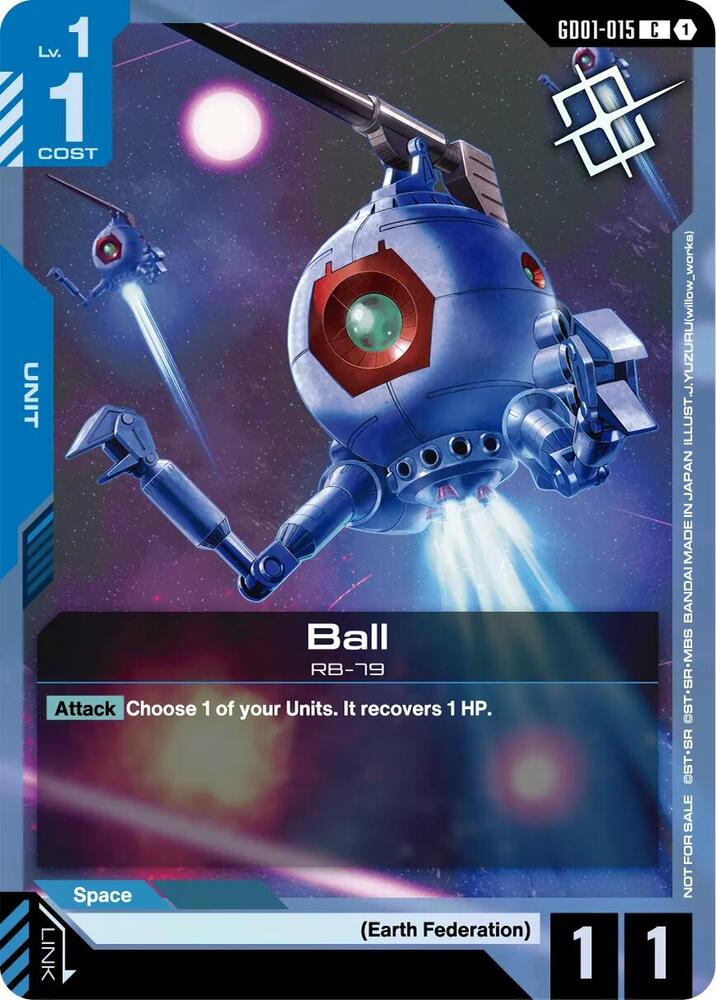 Ball GD01-015 C Gundam card
