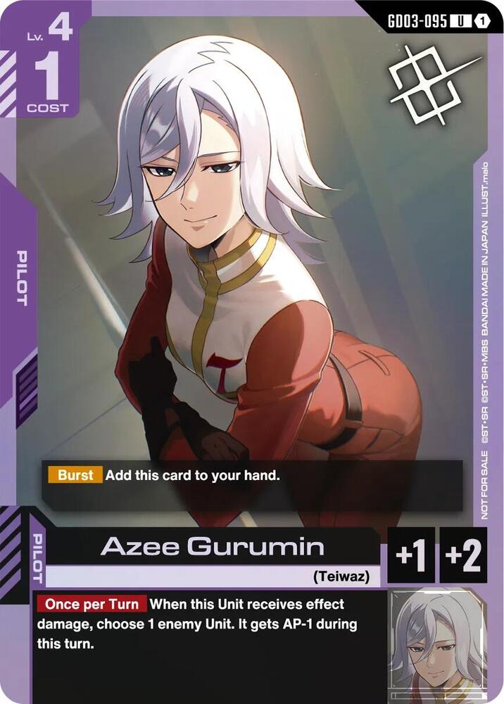Azee Gurumin GD03-095 U Gundam card