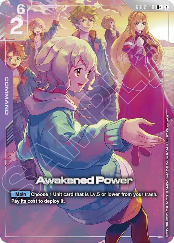 Awakened Power GD02-110 R+ Gundam card