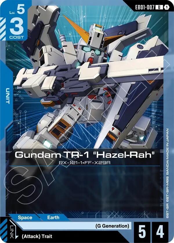 Gundam TR-1 "Hazel-Rah" EB01-007 Gundam card