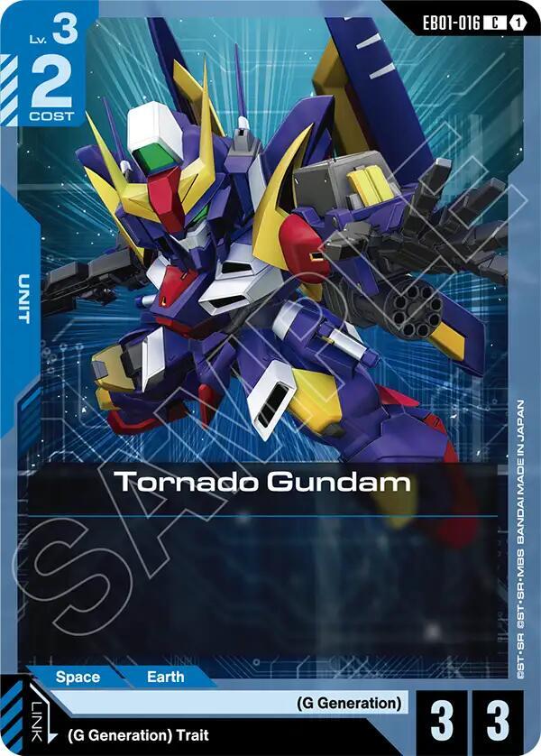 Tornado Gundam EB01-016 Gundam card