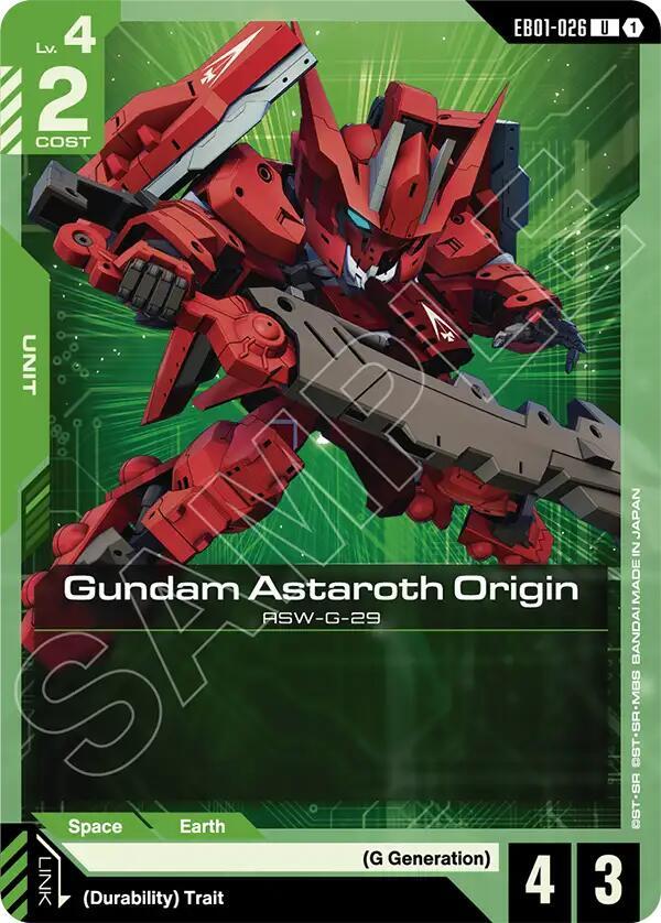 Gundam Astaroth Origin EB01-026 Gundam card