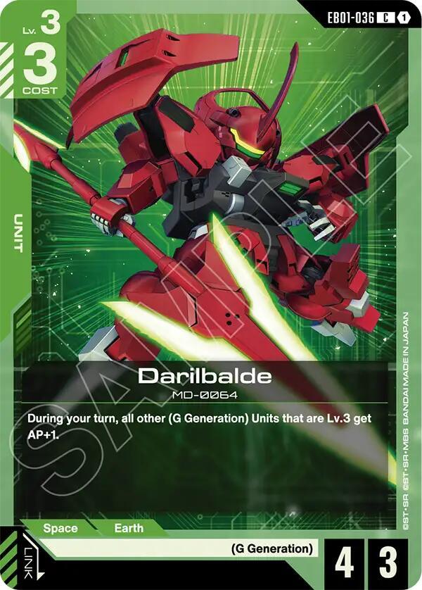 Darilbalde EB01-036 Gundam card