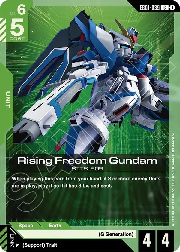 Rising Freedom Gundam EB01-039 Gundam card